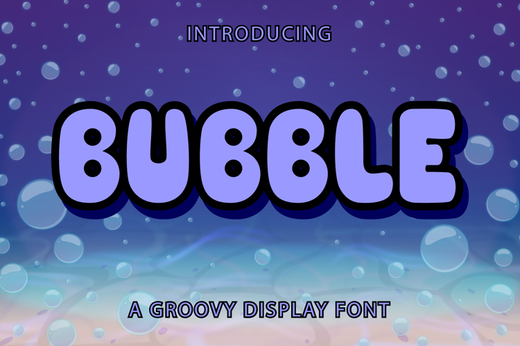 FontSpace cartoon puffy bubble font sample