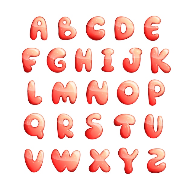 Freepik 渐变泡泡矢量字样示例